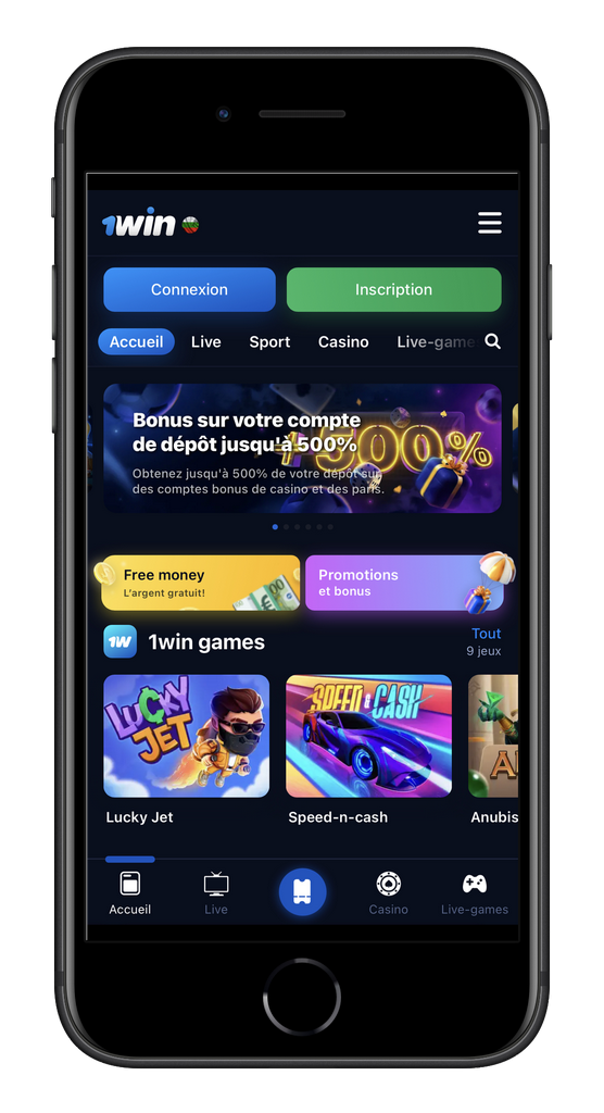Version mobile 1win